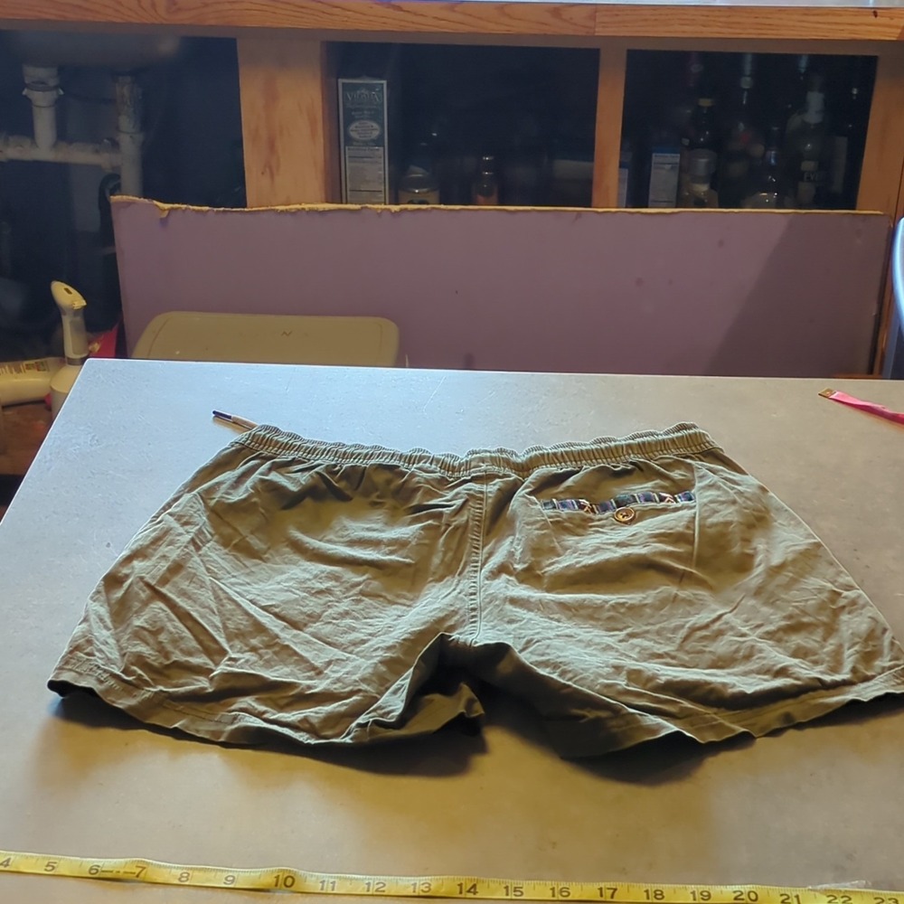 Wowie Shorts Khaki unisex m 33 waist 4 inch inseam Sapien 6" Inseam Trim Aztec